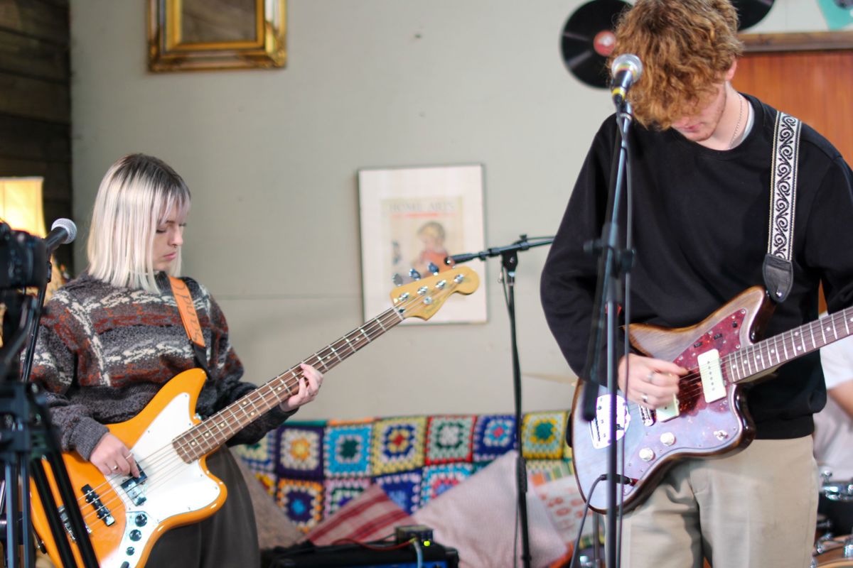 Young people play instruments