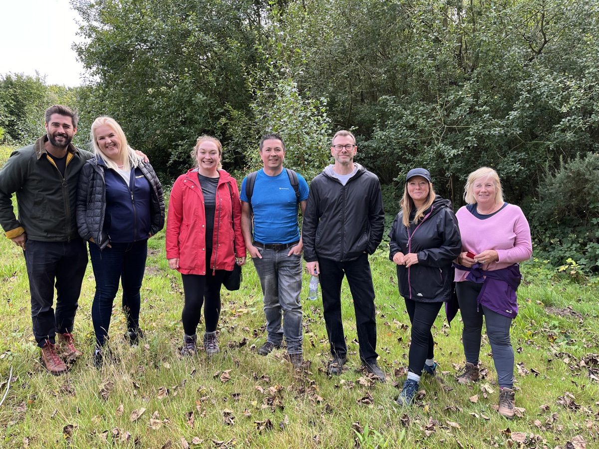 Postcode Lottery Team Photo At Wilder Blean Dream Fund Project